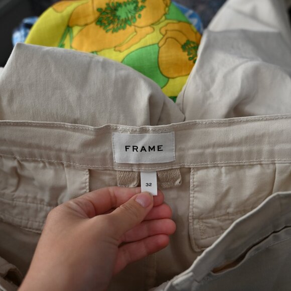 Citron Santa Monica Small 100% Linen Button Down Print Shirt - Picture 7 of 13